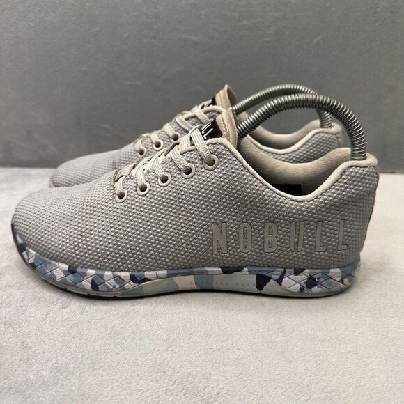 NOBULL Superfabric Trainer Womens Size 7 Shoes Gray Blue Training CrossFit Gym - Picture 3 of 8
